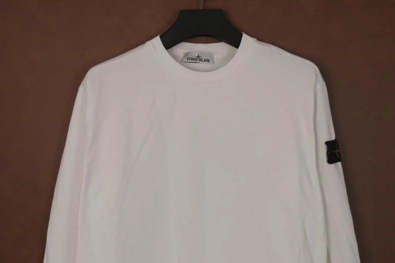 Stone Island Stone Island White Long Sleeve Sweatshirt Size US L / EU 52-54 / 3 - 2 Thumbnail