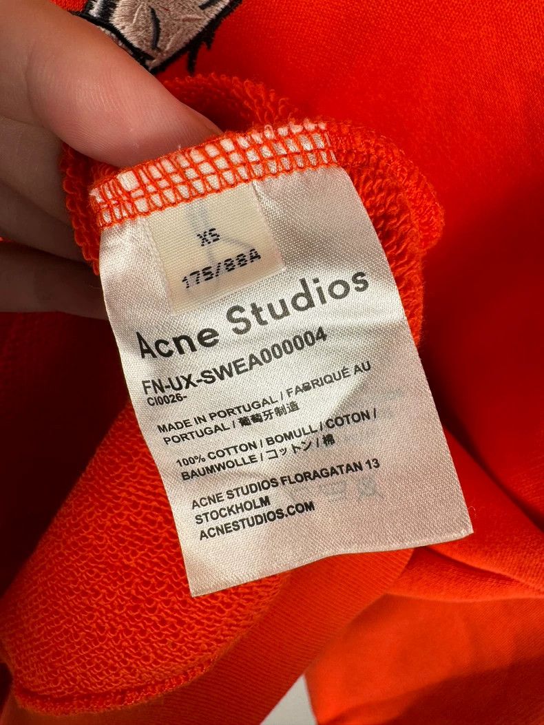 Acne Studios Acne Studios Sloth Embroidered Hoodie Size US XS / EU 42 / 0 - 6 Thumbnail