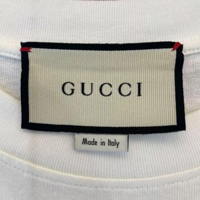 Gucci Gucci White Apple Logo Short Sleeve T-Shirt Size US L / EU 52-54 / 3 - 8 Thumbnail