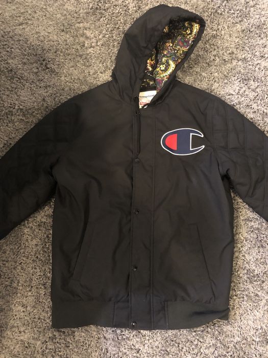 Supreme Supreme X Champion Paisley Quilted Hoodie Jacket | Grailed