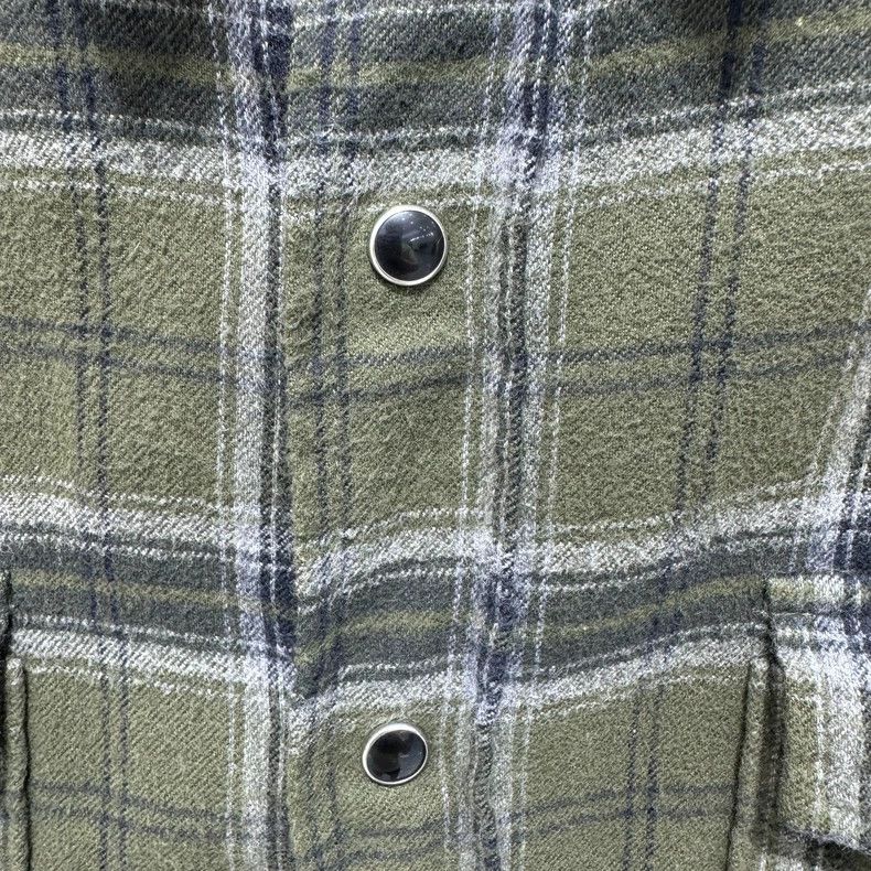 Saint Laurent Paris YSL SLP Checked Flannel Button-Up Shirt Size US L / EU 52-54 / 3 - 7 Thumbnail
