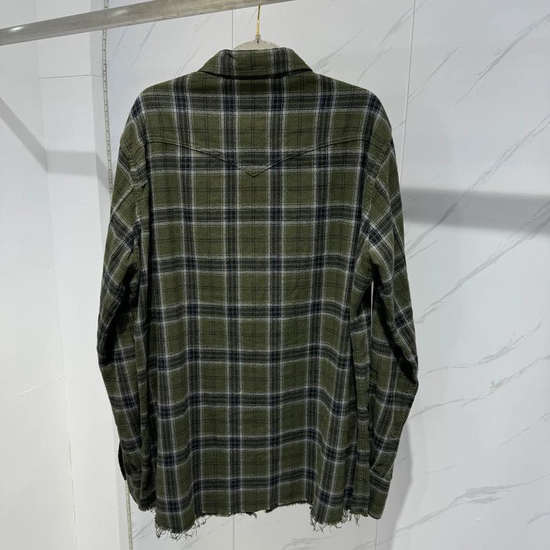 Saint Laurent Paris YSL SLP Checked Flannel Button-Up Shirt Size US L / EU 52-54 / 3 - 2 Thumbnail