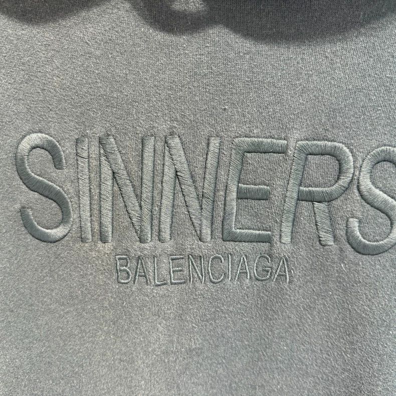 Balenciaga Balenciaga Sinners Distressed Hoodie Size US S / EU 44-46 / 1 - 6 Thumbnail
