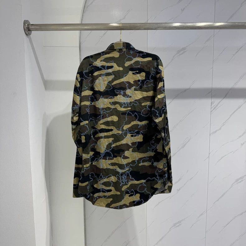 Dior Dior Homme Camouflage Embroidered Shirt Size US M / EU 48-50 / 2 - 2 Thumbnail