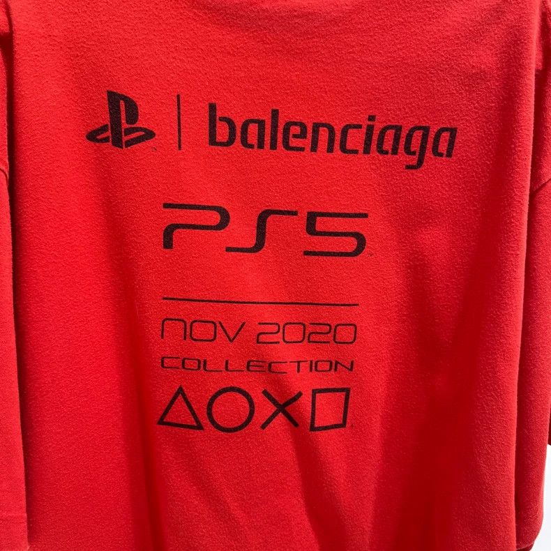 Balenciaga Balenciaga PS5 Red Short Sleeve Shirt Size US XXS / EU 40 - 4 Thumbnail