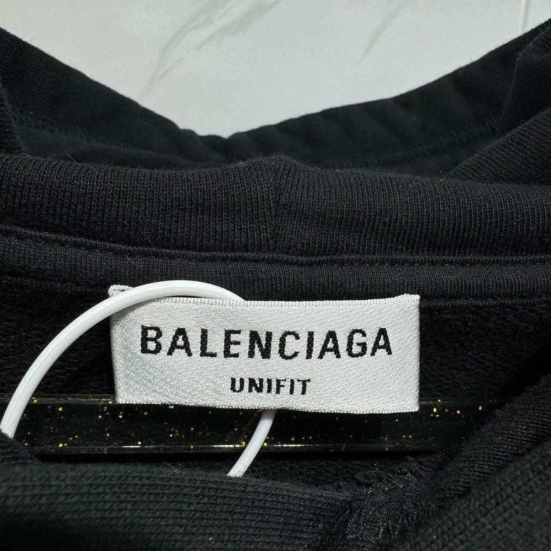 Balenciaga Balenciaga Logo Black Sweatshirt Size US S / EU 44-46 / 1 - 4 Thumbnail