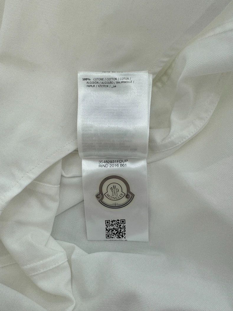 Moncler Moncler Limited Edition White Logo Shirt Size US M / EU 48-50 / 2 - 6 Thumbnail