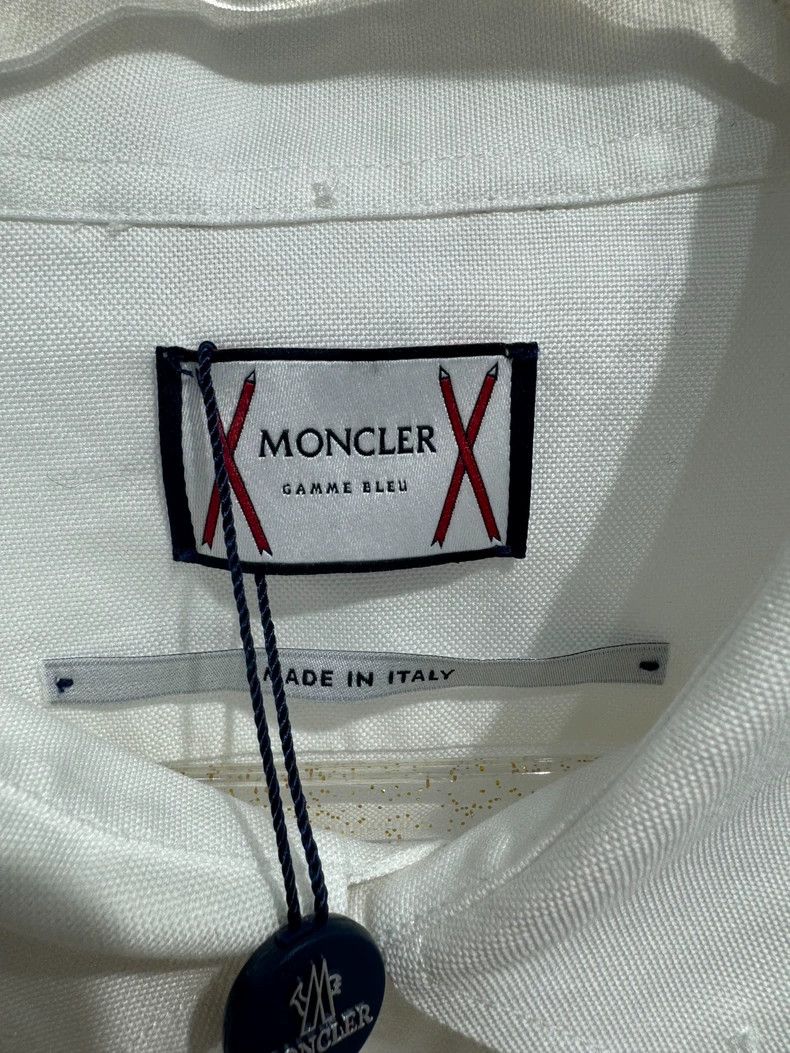Moncler Moncler Limited Edition White Logo Shirt Size US M / EU 48-50 / 2 - 4 Thumbnail