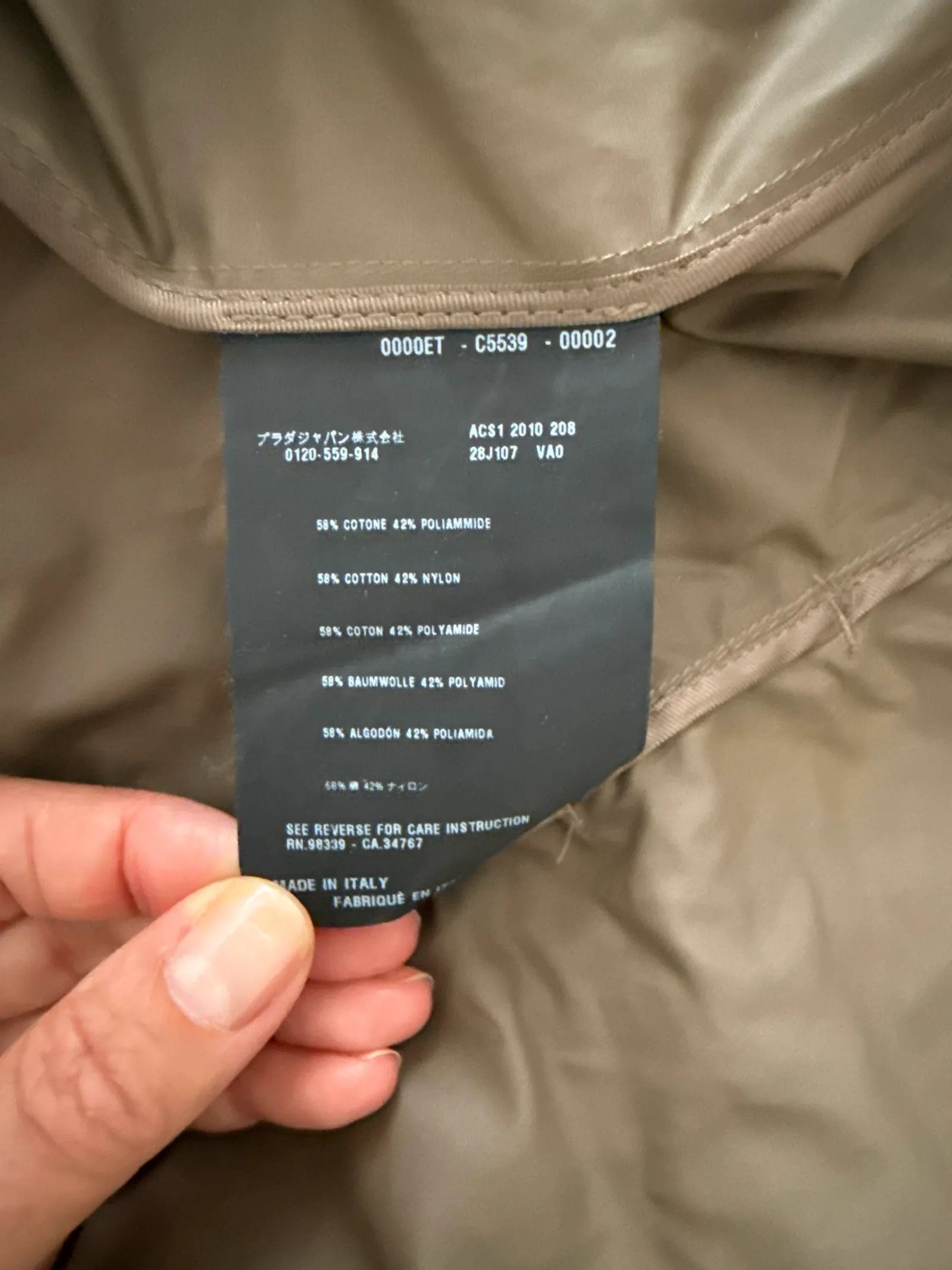 Prada Prada Trenchcoat Size S / US 4 / IT 40 - 3 Thumbnail