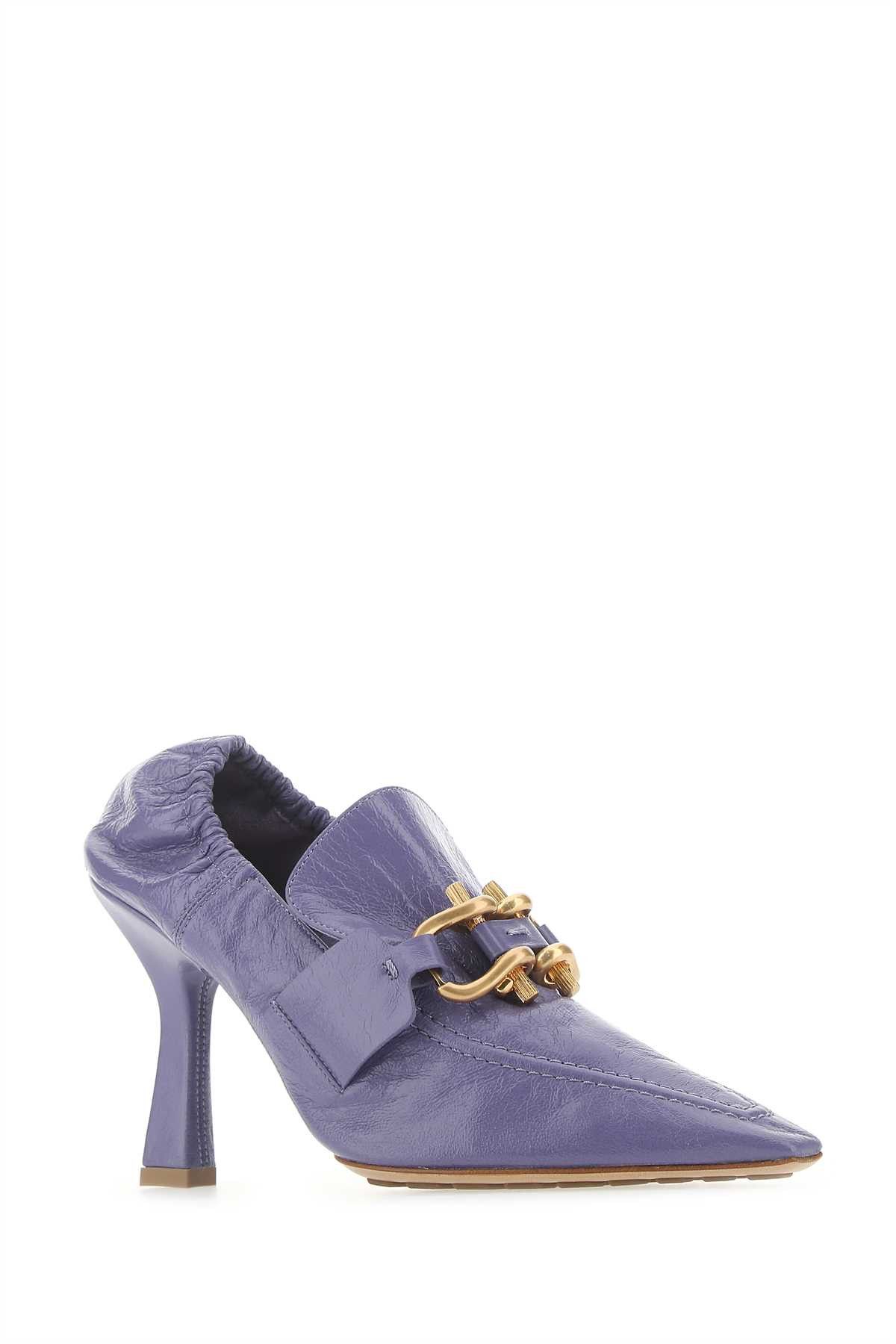 Bottega Veneta Lilac Nappa Leather Madame Pumps Size US 10 / IT 40 - 2 Thumbnail