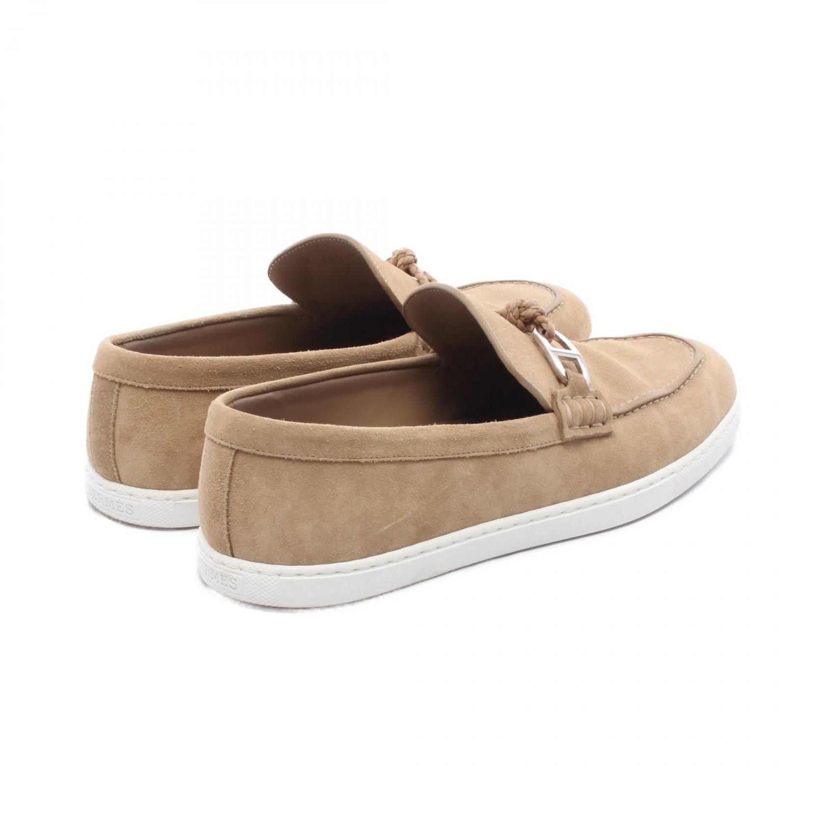 Hermes Hermes Hermes Ignacio Chaine d'Ancre Suede Loafers Suede Shoes Size ONE SIZE - 2 Thumbnail