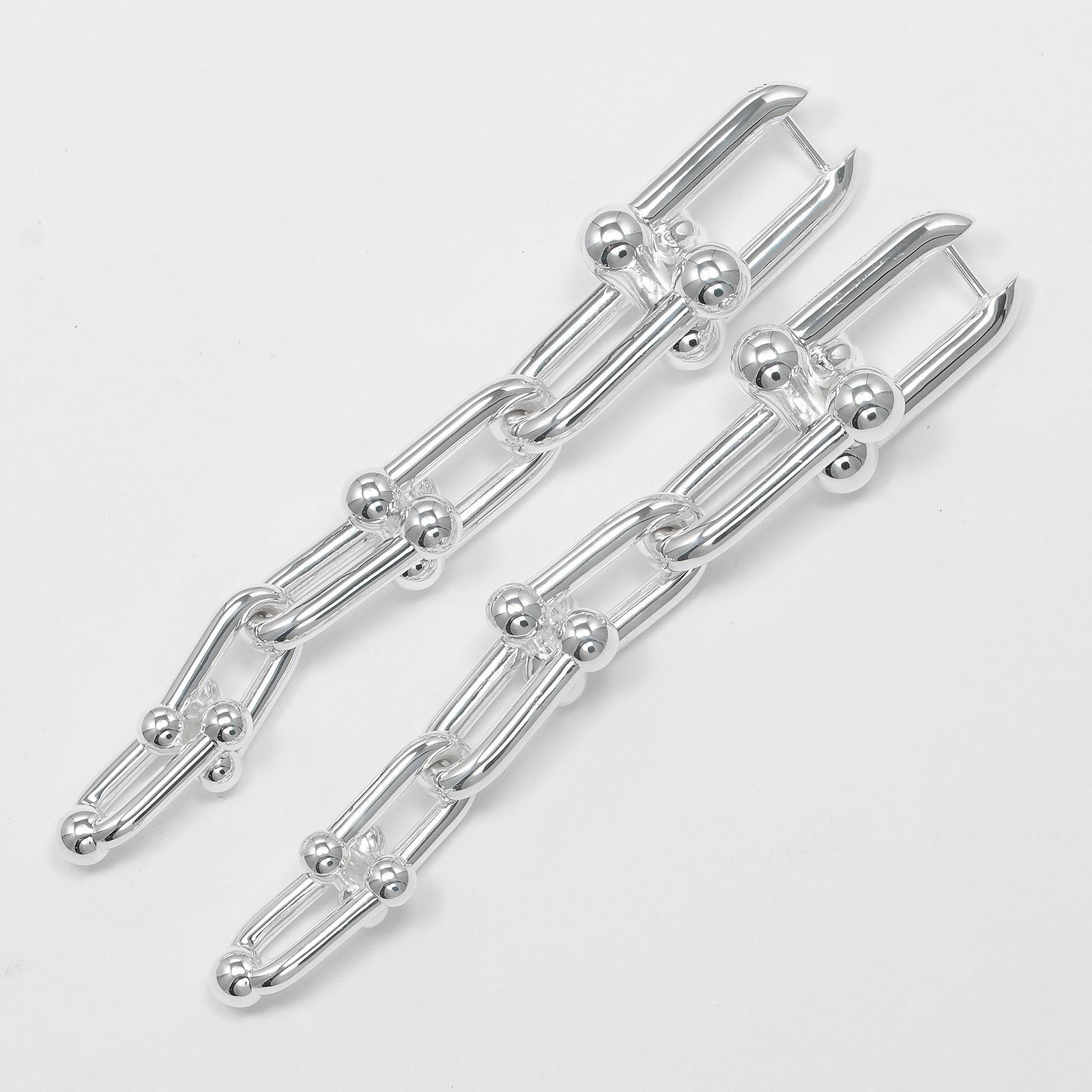 Tiffany & Co. Tiffany & Co. Tiffany HardWear Graduated Link Silver 925 Earrings Metal Earrings Size ONE SIZE - 7 Thumbnail