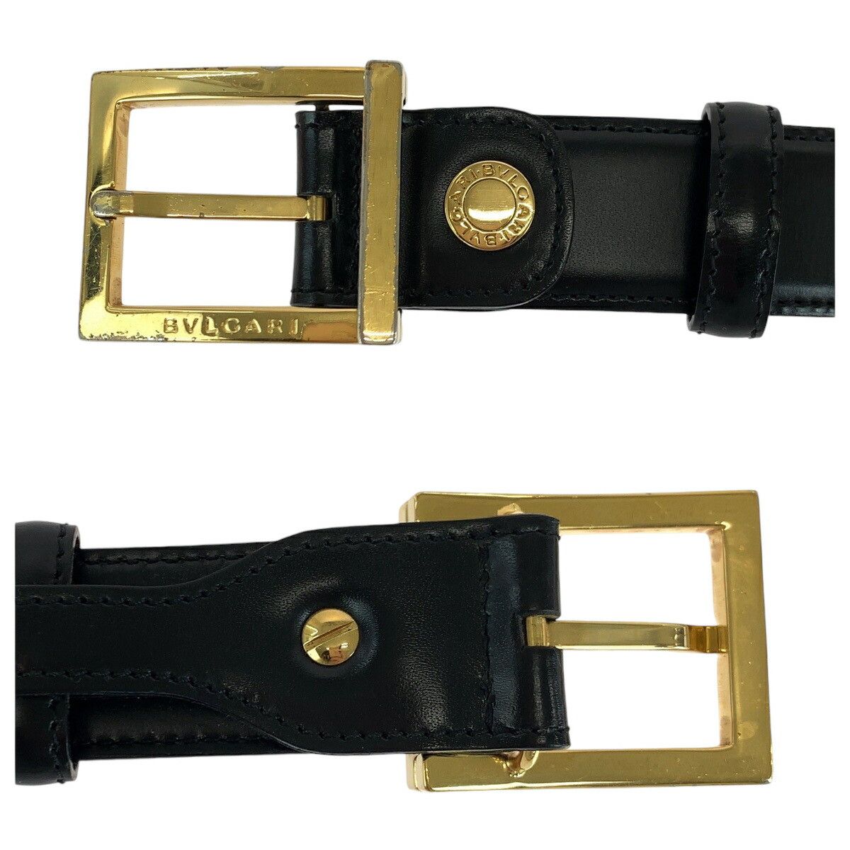 Bvlgari Bvlgari Bvlgari Square Buckle Leather Belt Leather Other DUTY FREE for USA Size ONE SIZE - 5 Thumbnail