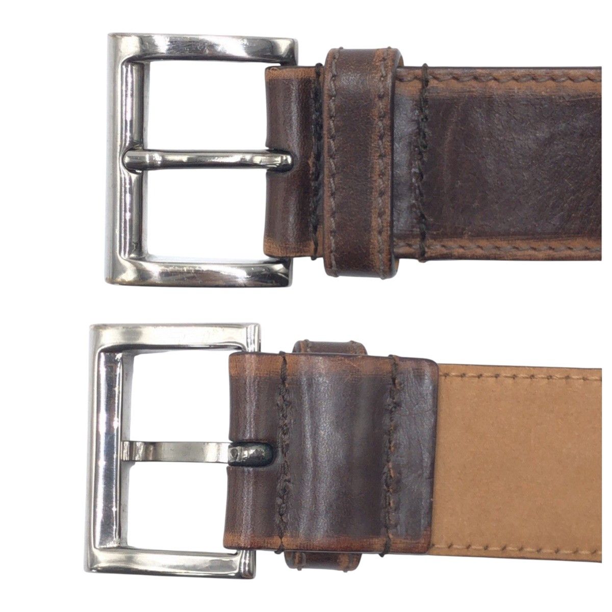 Prada Prada Prada 1C 3889 Leather Metal Belt Leather Other 1C 3889 Size ONE SIZE - 7 Thumbnail