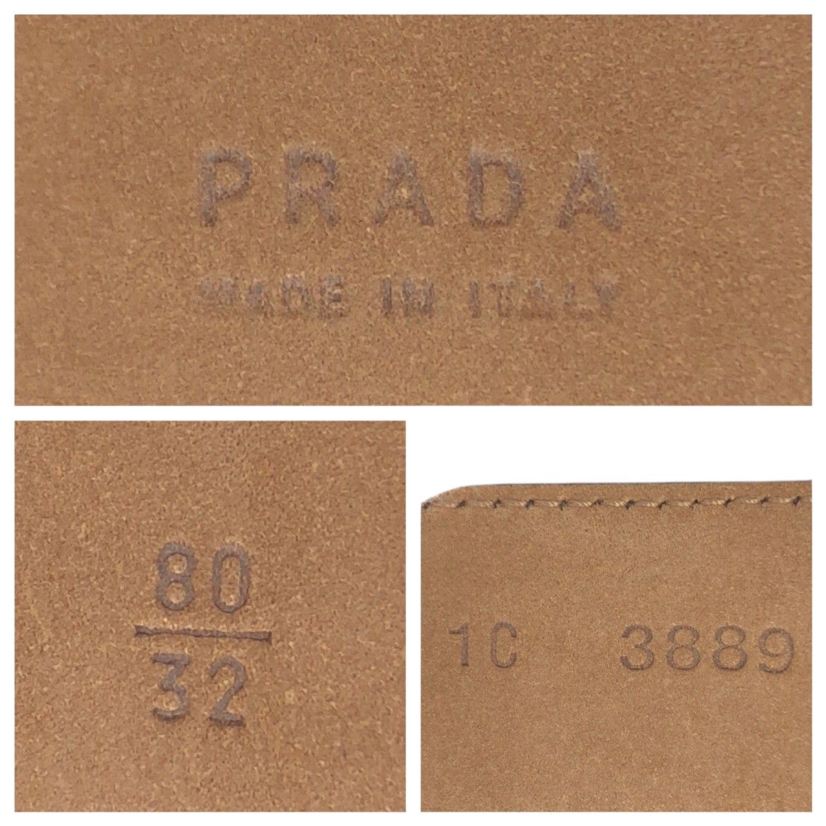 Prada Prada Prada 1C 3889 Leather Metal Belt Leather Other 1C 3889 Size ONE SIZE - 5 Thumbnail