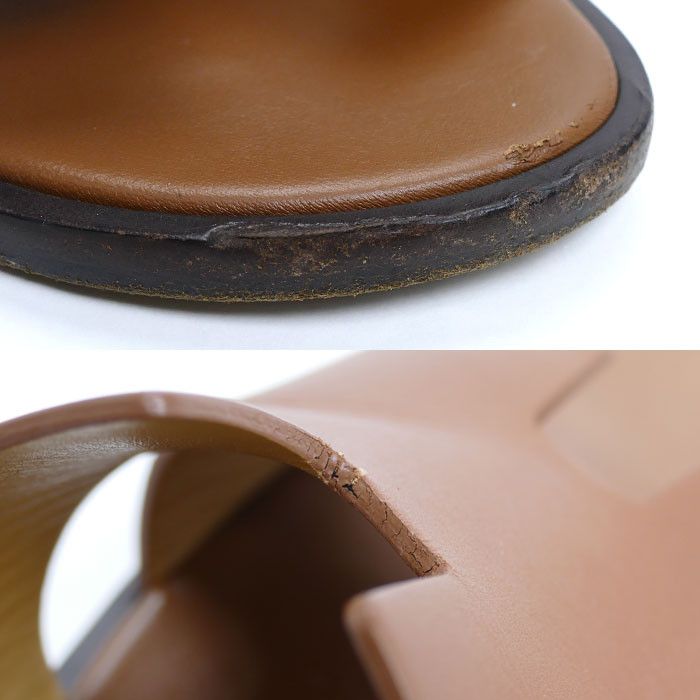 Hermes Hermes Hermes Izmir Leather Sandals Leather Shoes Size ONE SIZE - 6 Thumbnail