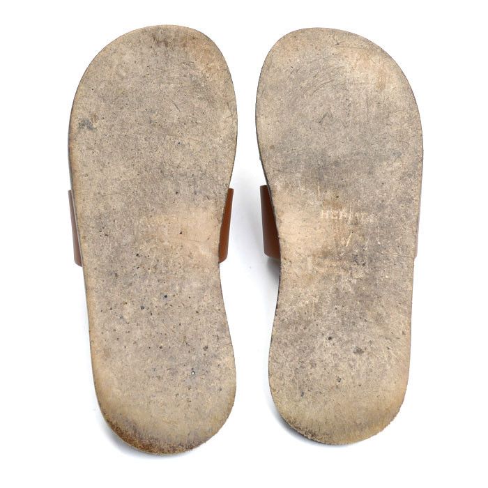 Hermes Hermes Hermes Izmir Leather Sandals Leather Shoes Size ONE SIZE - 5 Thumbnail