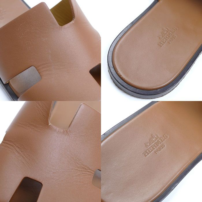 Hermes Hermes Hermes Izmir Leather Sandals Leather Shoes Size ONE SIZE - 8 Thumbnail