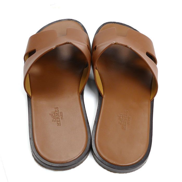 Hermes Hermes Hermes Izmir Leather Sandals Leather Shoes Size ONE SIZE - 4 Thumbnail