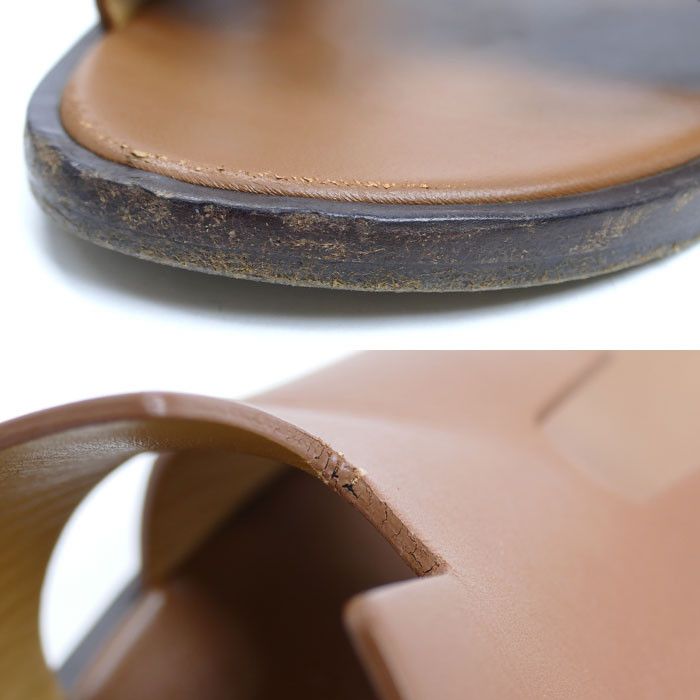 Hermes Hermes Hermes Izmir Leather Sandals Leather Shoes Size ONE SIZE - 7 Thumbnail