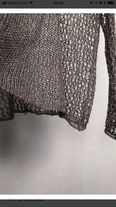 Yohji Yamamoto Yohji Yamamoto Pour Homme Mesh Knit Sweater Size US L / EU 52-54 / 3 - 2 Thumbnail