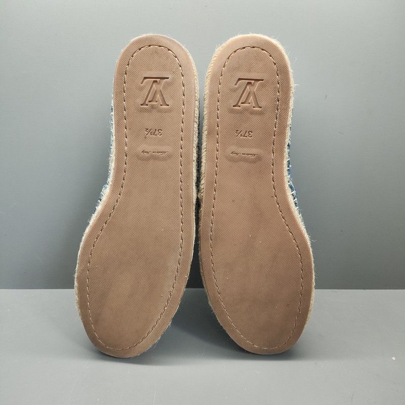 Louis Vuitton Louis Vuitton Blue Monogram Canvas Fisherman Shoes 0079 Size US 5.5 / EU 38 - 4 Thumbnail