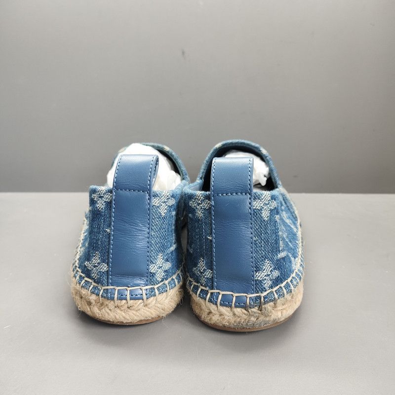 Louis Vuitton Louis Vuitton Blue Monogram Canvas Fisherman Shoes 0079 Size US 5.5 / EU 38 - 3 Thumbnail