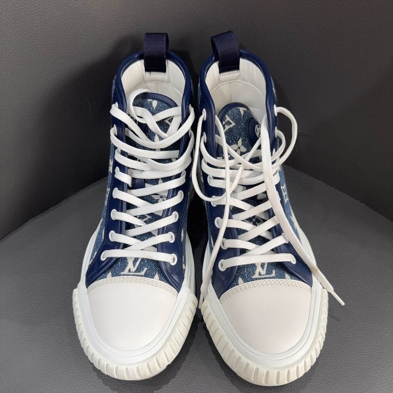 Louis Vuitton Louis Vuitton Squad Boot Monogram High-Top Sneakers 0079 Size US 6 / EU 39 - 2 Thumbnail