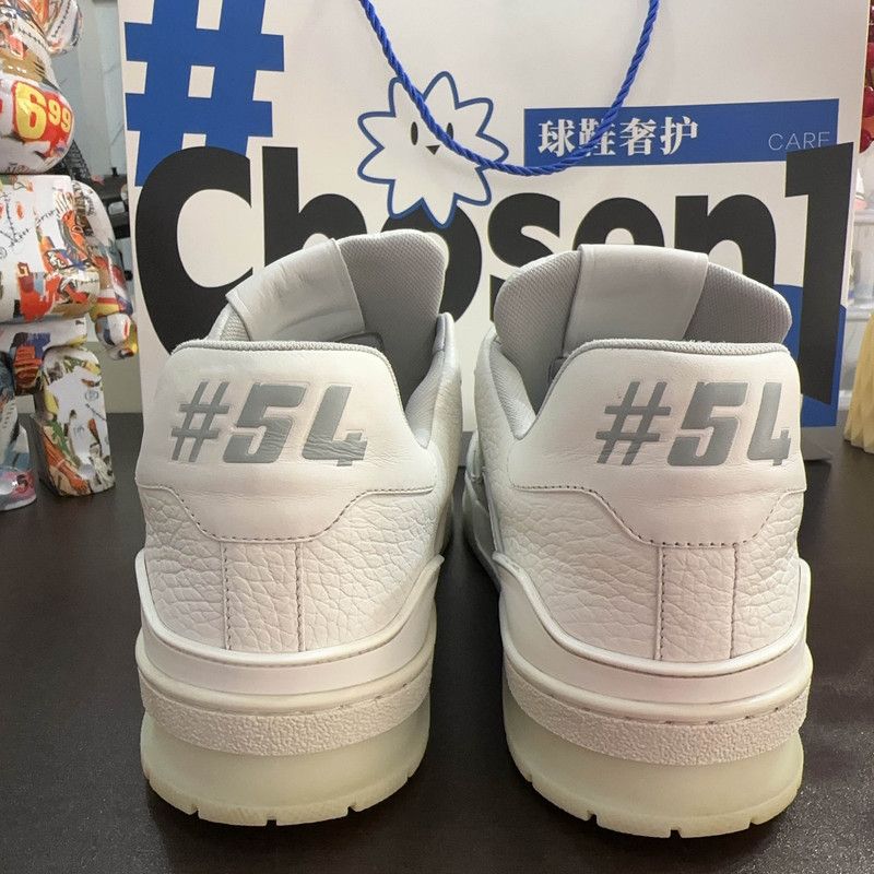 Louis Vuitton Louis Vuitton Trainer White Low-Top Sneakers 0079 Size US 11 / EU 44 - 3 Thumbnail