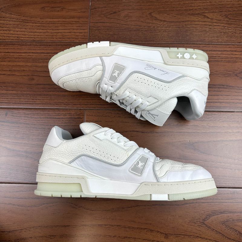 Louis Vuitton Louis Vuitton White Trainer Low Top Sneakers 0079 Size US 10 / EU 43 - 8 Thumbnail