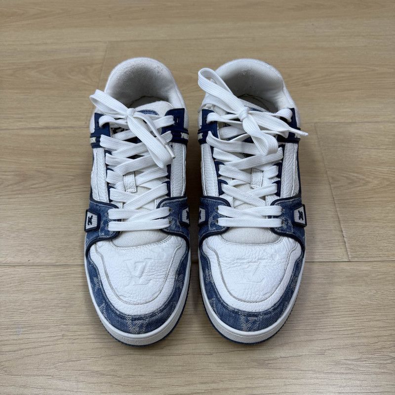 Louis Vuitton Louis Vuitton Denim Casual Low-Top Sneakers 0079 Size US 10 / EU 43 - 2 Thumbnail