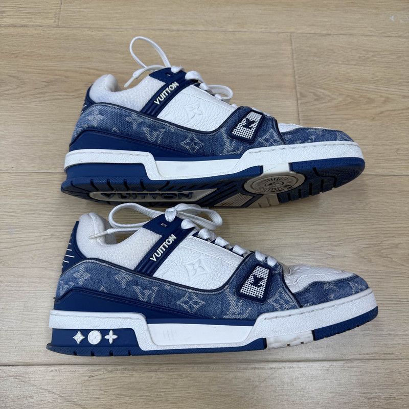 Louis Vuitton Louis Vuitton Denim Casual Low-Top Sneakers 0079 Size US 10 / EU 43 - 8 Thumbnail