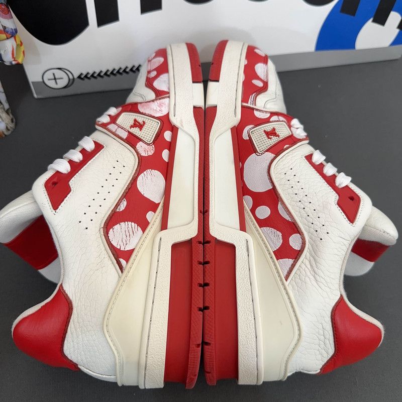 Louis Vuitton Yayoi Kusama x Louis Vuitton Trainer Sneakers 0079 Size US 10 / EU 43 - 7 Thumbnail