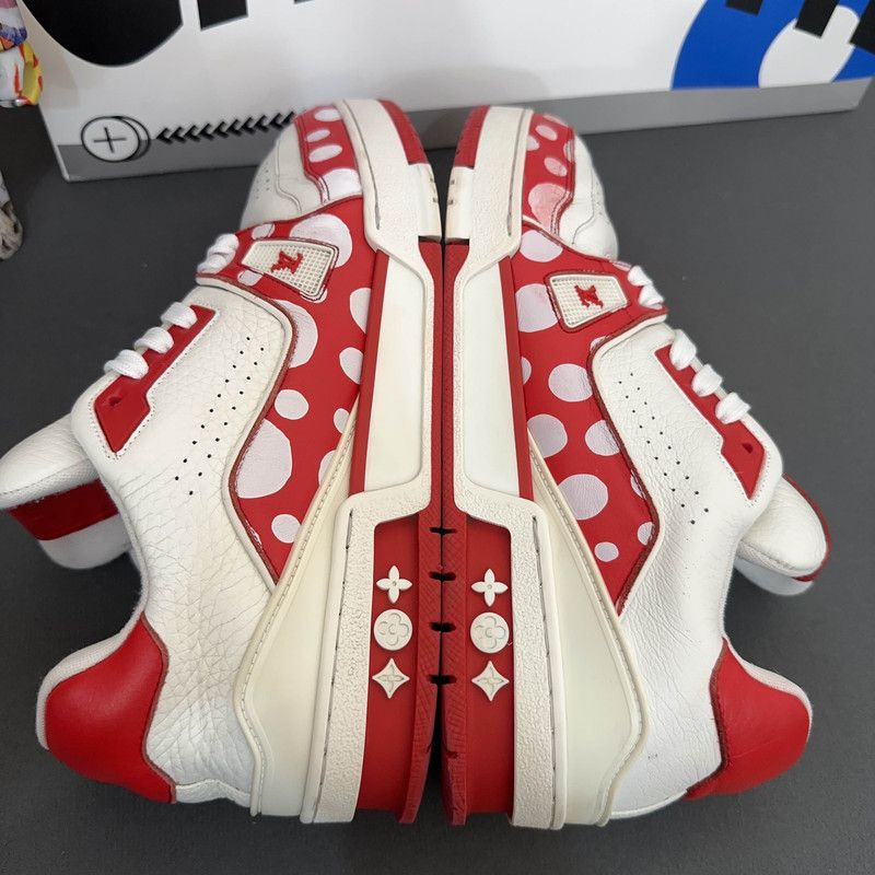 Louis Vuitton Yayoi Kusama x Louis Vuitton Trainer Sneakers 0079 Size US 10 / EU 43 - 6 Thumbnail