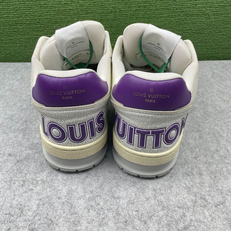 Louis Vuitton Louis Vuitton Trainer Fashion Sneakers in White Purple 0079 Size US 10 / EU 43 - 3 Thumbnail