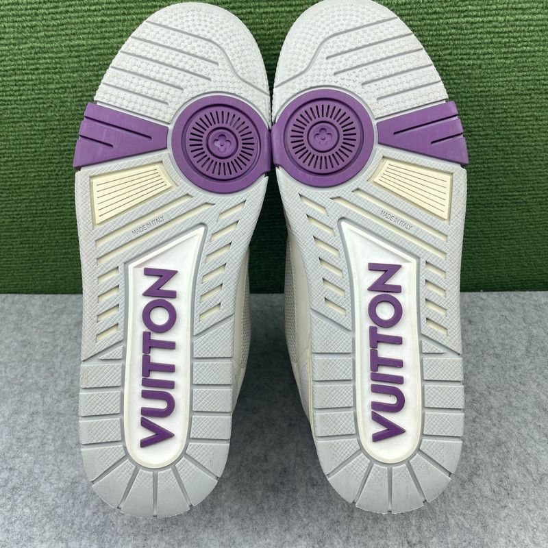 Louis Vuitton Louis Vuitton Trainer Fashion Sneakers in White Purple 0079 Size US 10 / EU 43 - 4 Thumbnail