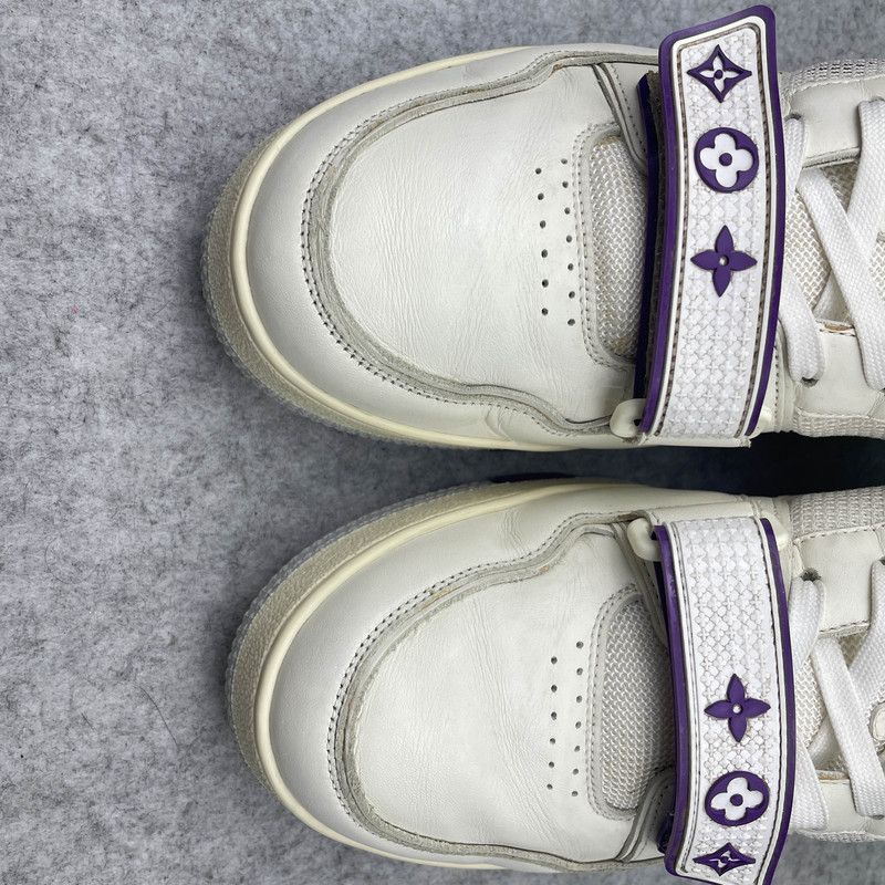 Louis Vuitton Louis Vuitton Trainer Fashion Sneakers in White Purple 0079 Size US 10 / EU 43 - 9 Thumbnail