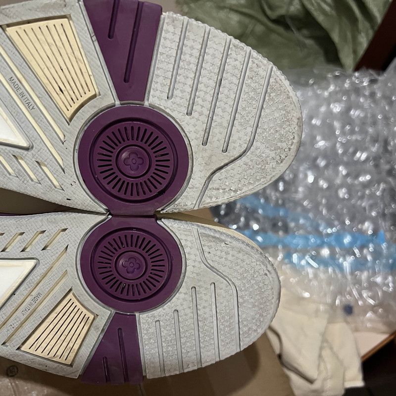 Louis Vuitton Louis Vuitton Trainer Fashion Sneakers in White Purple 0079 Size US 10 / EU 43 - 6 Thumbnail
