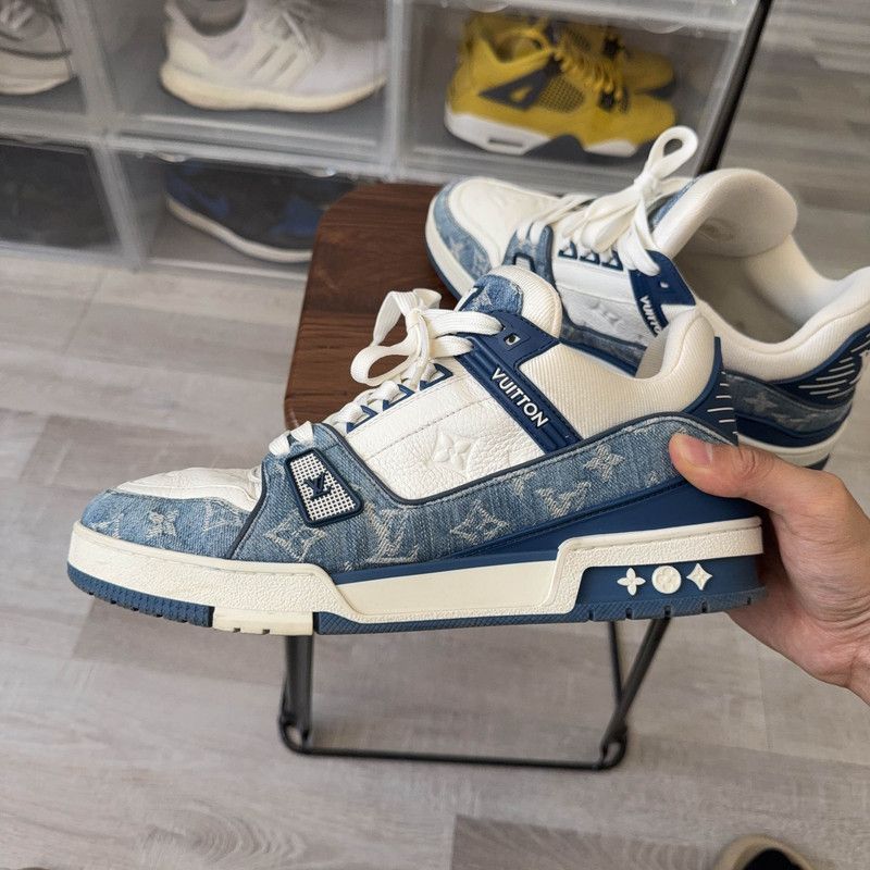 Louis Vuitton Louis Vuitton Denim Low-Top Fashion Sneakers 0079 Size US 10 / EU 43 - 6 Thumbnail
