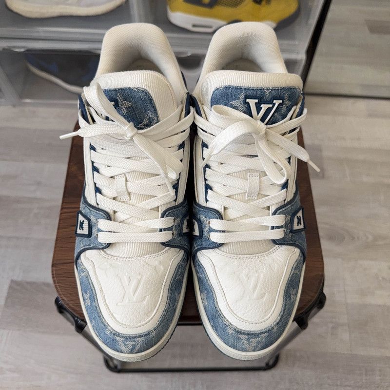 Louis Vuitton Louis Vuitton Denim Low-Top Fashion Sneakers 0079 Size US 10 / EU 43 - 2 Thumbnail