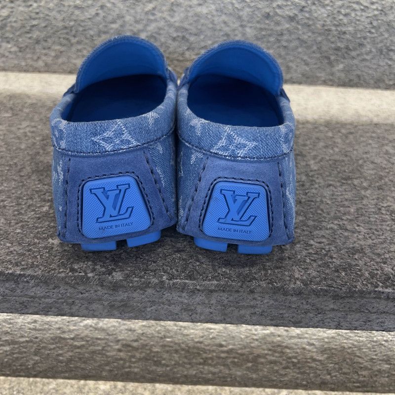 Louis Vuitton Louis Vuitton Denim Moccasin Driver Shoes for Men 0079 Size US 10 / EU 43 - 3 Thumbnail