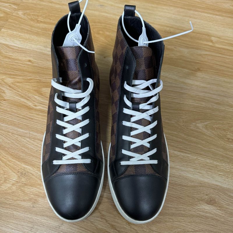 Louis Vuitton Louis Vuitton Black Brown Sneakers 0079 Size US 10 / EU 43 - 2 Thumbnail