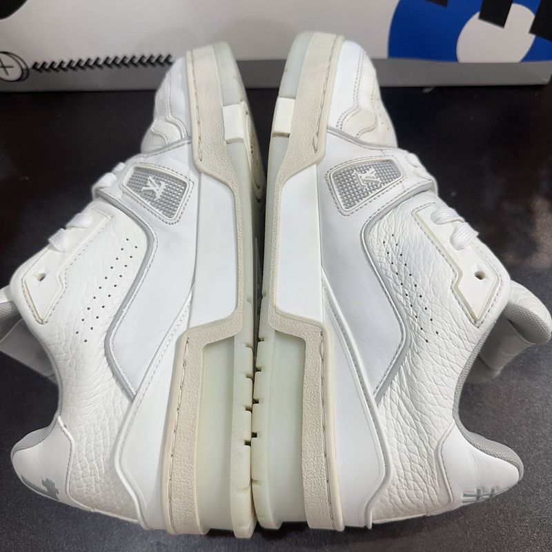 Louis Vuitton Louis Vuitton White Cement Low-Top Trainers 0079 Size US 7 / EU 40 - 8 Thumbnail
