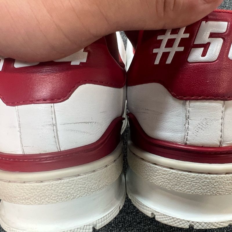 Louis Vuitton Louis Vuitton Red and White Trainer Sneakers 0079 Size US 10 / EU 43 - 8 Thumbnail