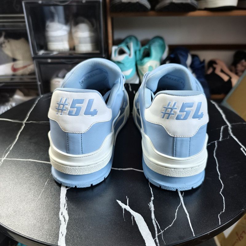 Louis Vuitton Louis Vuitton Stylish Blue Trainer Sneakers 0079 Size US 10 / EU 43 - 3 Thumbnail