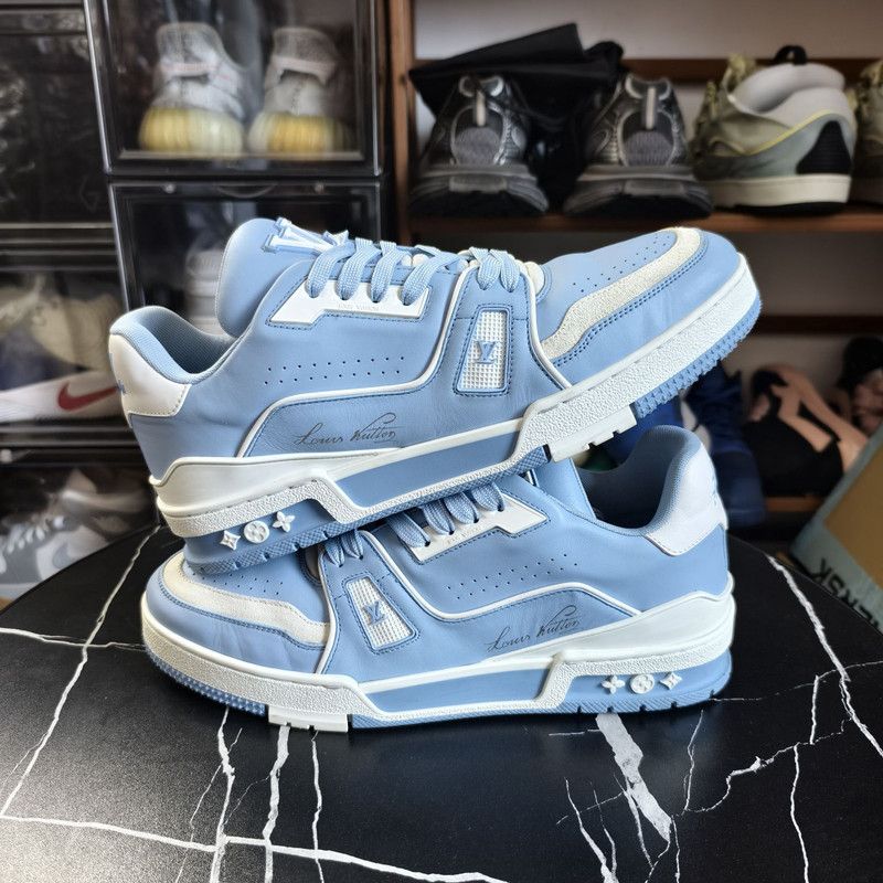 Louis Vuitton Louis Vuitton Stylish Blue Trainer Sneakers 0079 Size US 10 / EU 43 - 6 Thumbnail