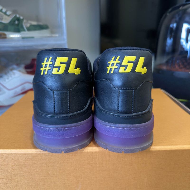 Louis Vuitton Louis Vuitton Trainer Casual Sneakers in Lakers Colors 0079 Size US 5.5 / EU 38 - 3 Thumbnail