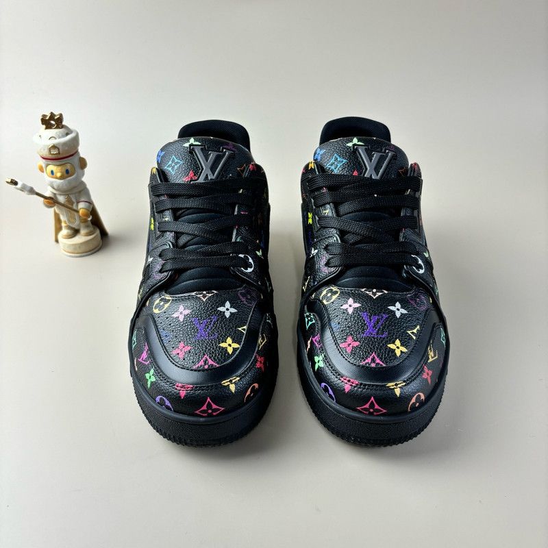 Louis Vuitton Takashi Murakami x Louis Vuitton Trainer Sneakers 0079 Size US 8 / EU 41 - 2 Thumbnail