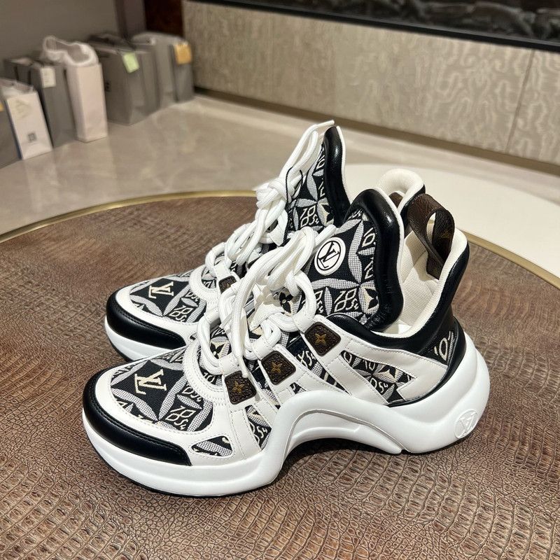 Louis Vuitton Louis Vuitton Archlight 1.0 Black and White Sneakers 0079 Size US 10 / EU 43 - 7 Thumbnail