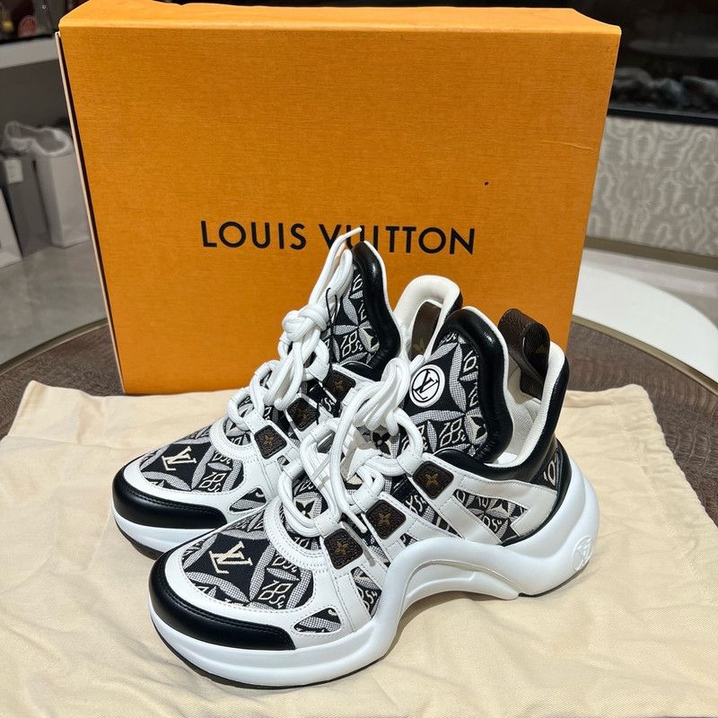 Louis Vuitton Louis Vuitton Archlight 1.0 Black and White Sneakers 0079 Size US 10 / EU 43 - 6 Thumbnail